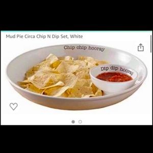BRAND NEW! Mud Pie Chips & Dip serving bowl